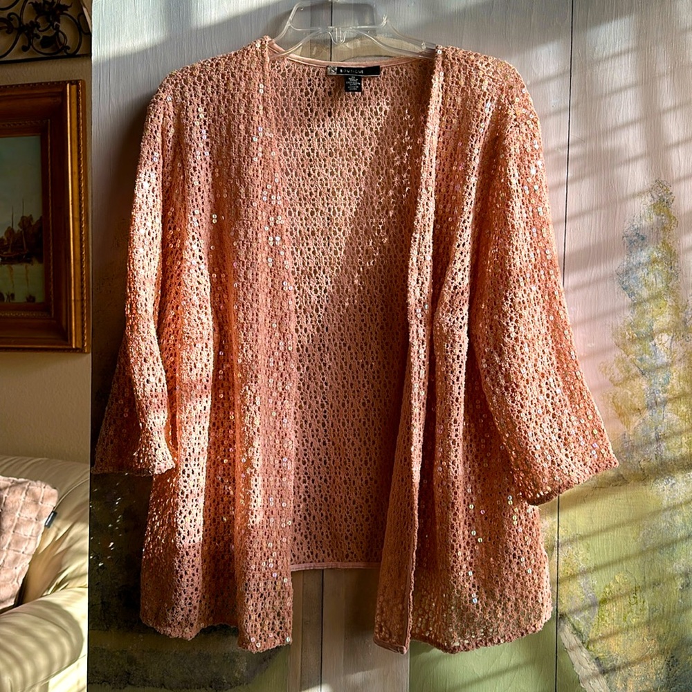 Pink sweater with sequins